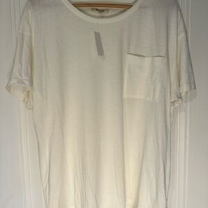 Madewell Cream Short Sleeve Tee NWT